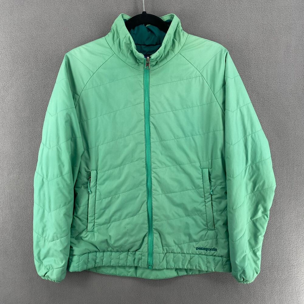 Patagonia Quilted Lightweight Puffer Jacket Womens S Green‎ Outdoor Hiking